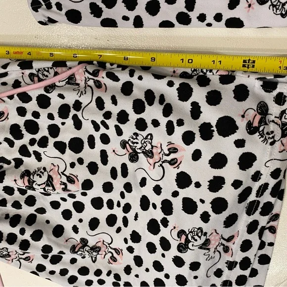Disney Minnie Mouse Polka Dot Pajama Set - Black, White, Pink - Picture 11 of 11